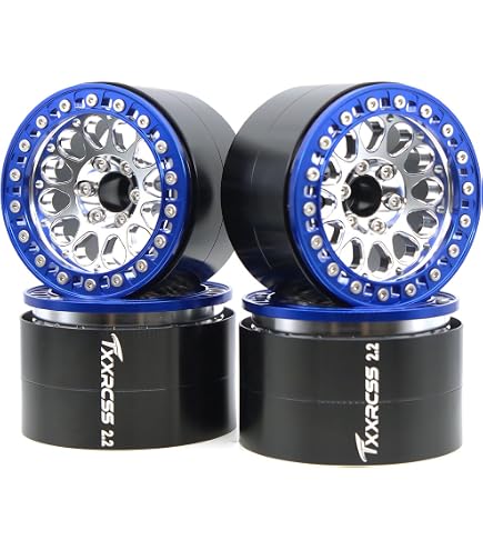 Amazon.com: Treal Aluminium 2.2 Beadlock Wheels Rims(2) pcs Fit RC